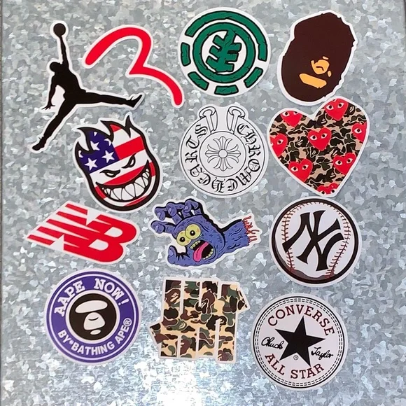 (100 count) Cool Vinyl Skateboard Stickers | Glossy - Picture 8 of 8